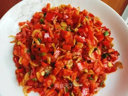Shrimp skin and chili pepper