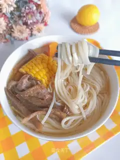 Moose mushroom bone corn noodle