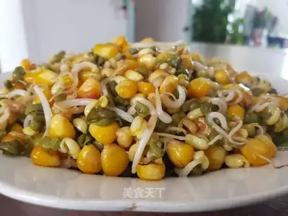 Green bean sprouts of corn