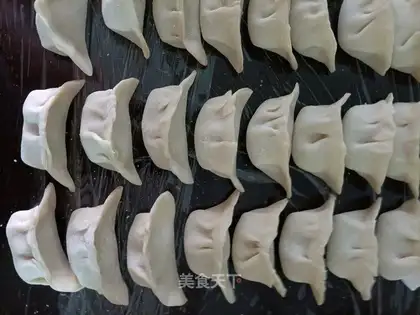 cucumber pork dumplings