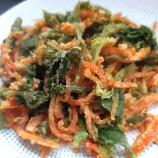 Celery carrots and rice