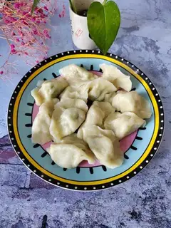 cucumber eggs and carrot dumplings