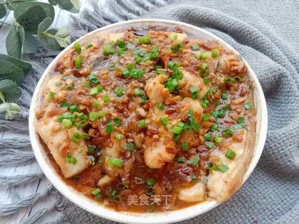 Scrambled white fish