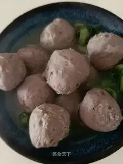 Beefball soup