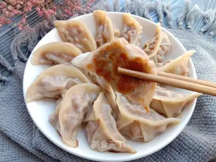 Carrot pork fried dumplings