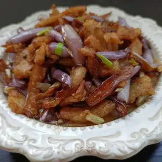 Here's some fried eggplant