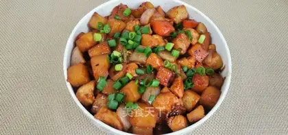 Black pepper potato chicken