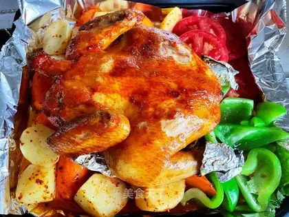 Orléans chicken platter
