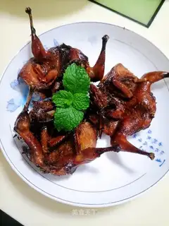 Baking quail