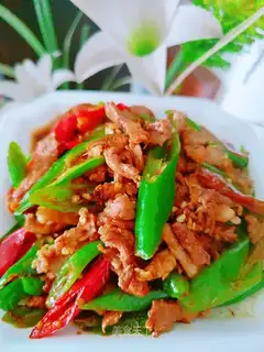 Chili fried meat