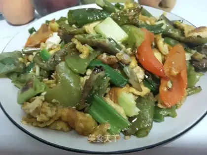Eggs and peppers