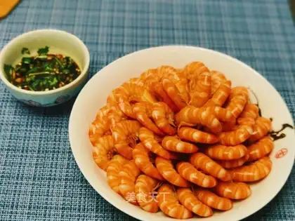 White burning shrimp