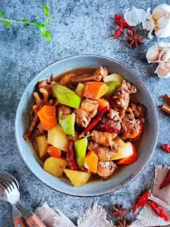 Homemade potato chicken