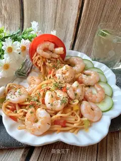 Crayfish noodles