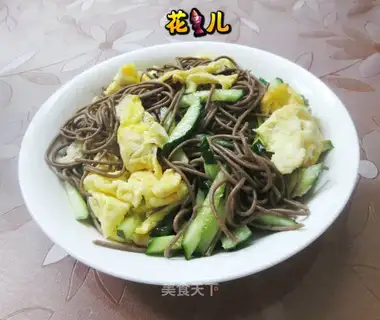 Pumpkin eggs with wheat noodles