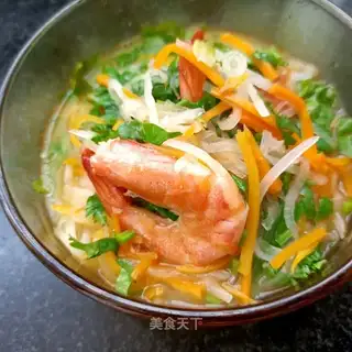 Shrimp with carrots