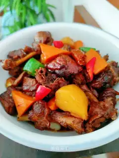 Potato carrots for duck legs