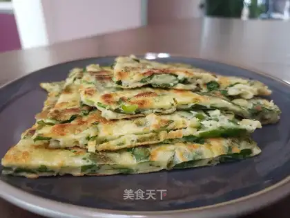 A moongrass egg pancakes