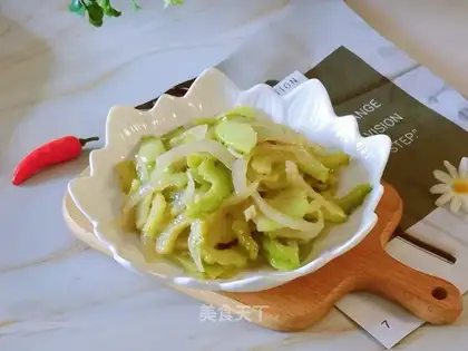 Onion fried melons