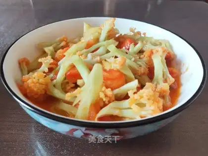 Tomato fried flowers