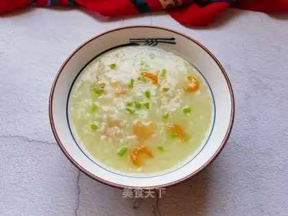 Onion rice congee