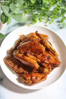 Red fried chicken