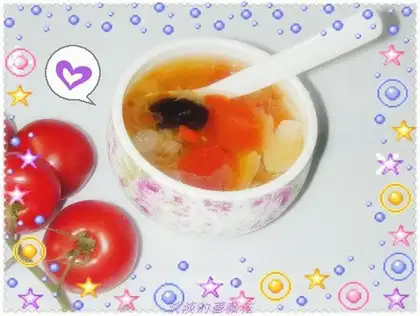 Papaya and tremella soup