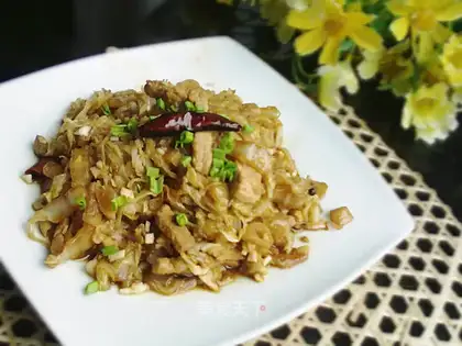 Home-cooked cabbage