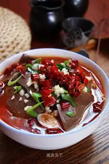Boiled duck blood