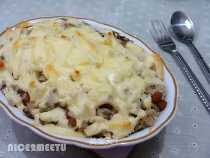 Sausage and mushroom rice