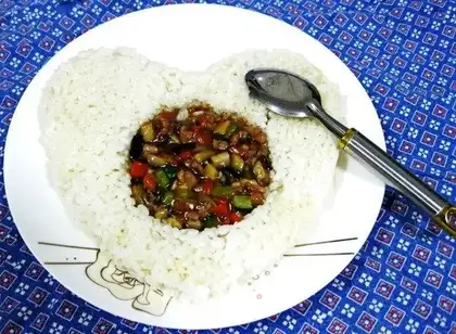 Rice filling for Valentine's Day