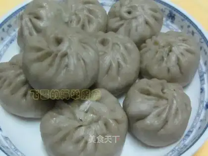 Buckwheat vegetarian steamed buns