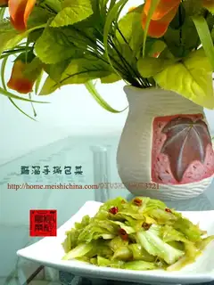 Vinegar shredded cabbage