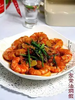 Home-cooked braised shrimp