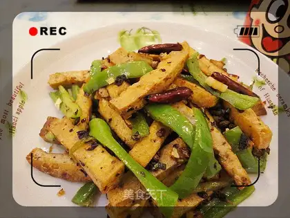 Dry stir-fried tofu