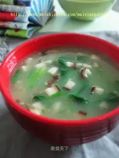 Mushroom and rapeseed soup