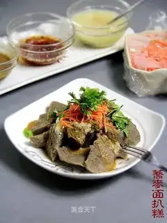 Braised buckwheat cake