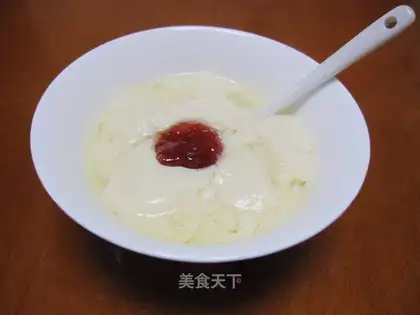Homemade tofu flower