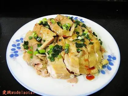 Chicken with Scallion Sauce