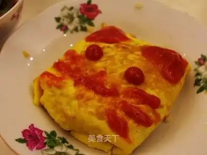 Meow omelet rice