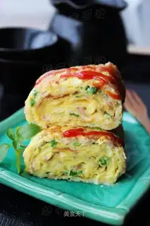 roasted egg with thick cheese