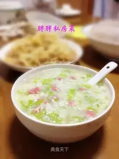 Celery and ham porridge