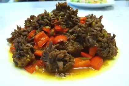 Spicy chicken gizzards