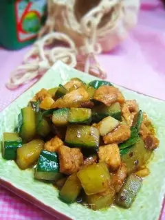 Sauce fried double diced