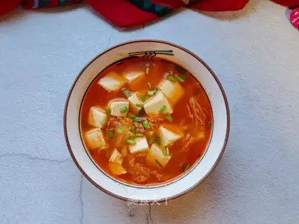 Tofu soup for dolls