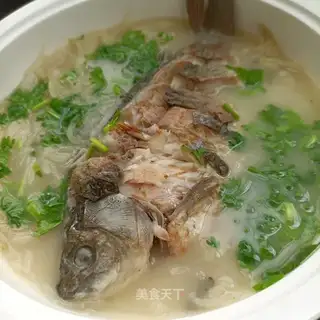 The radish fish soup