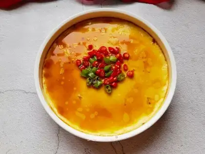 Sea rice steamed eggs