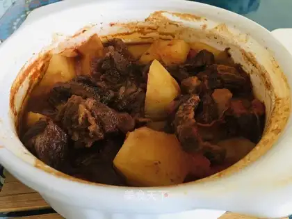 A casserole with potatoes