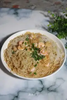 Shrimp and garlic steam fans
