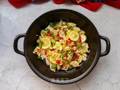 Pimpy lemon hand tore chicken